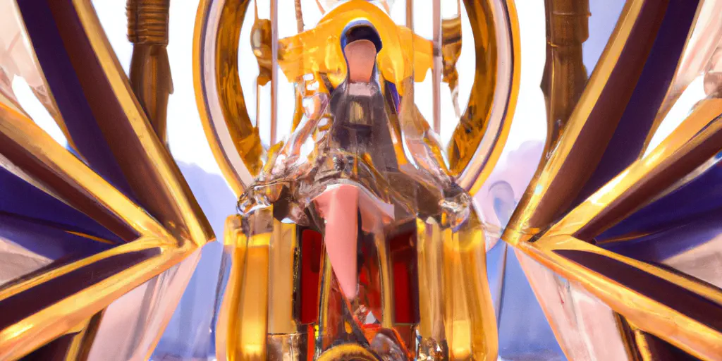 Ill. 2 - Antidiluvian queen on golden throne